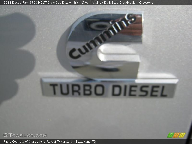 Bright Silver Metallic / Dark Slate Gray/Medium Graystone 2011 Dodge Ram 3500 HD ST Crew Cab Dually