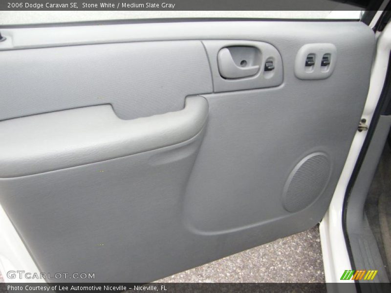Stone White / Medium Slate Gray 2006 Dodge Caravan SE