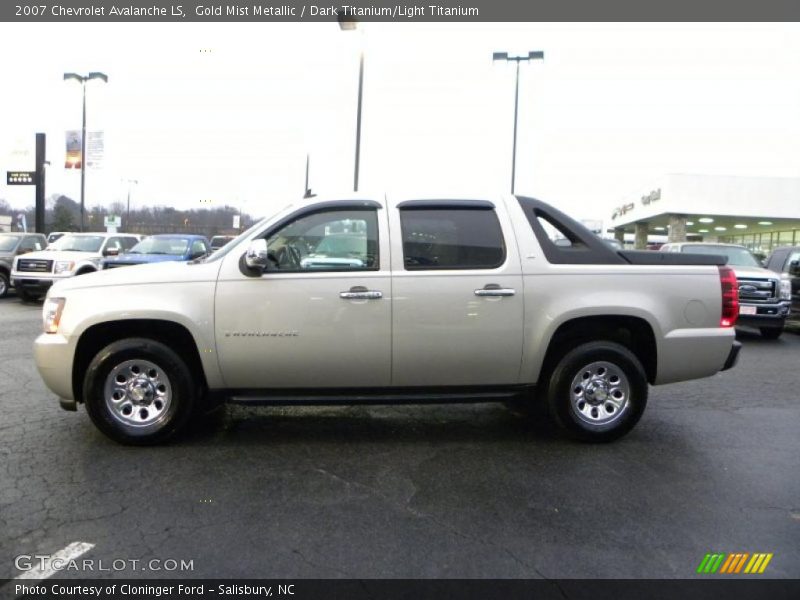 Gold Mist Metallic / Dark Titanium/Light Titanium 2007 Chevrolet Avalanche LS