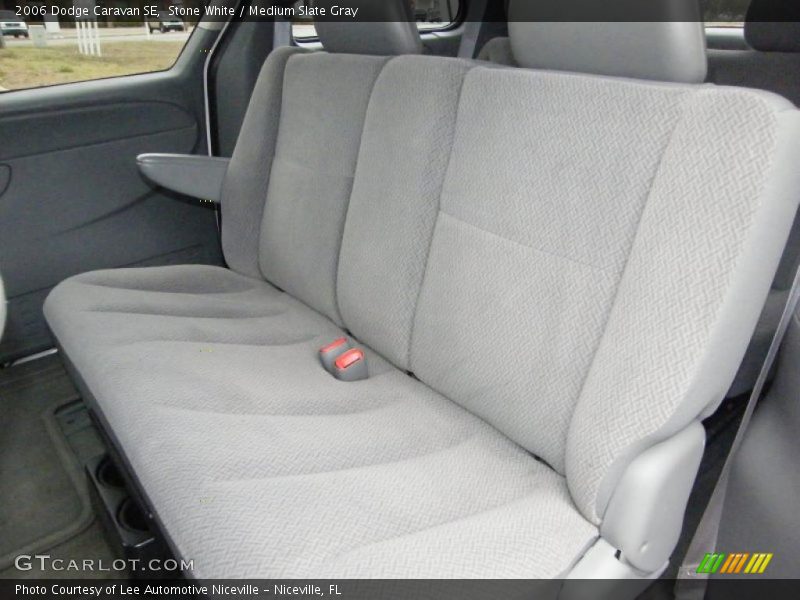 Stone White / Medium Slate Gray 2006 Dodge Caravan SE