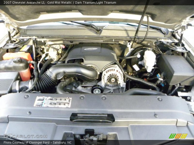 Gold Mist Metallic / Dark Titanium/Light Titanium 2007 Chevrolet Avalanche LS