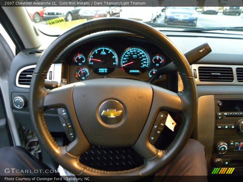 Gold Mist Metallic / Dark Titanium/Light Titanium 2007 Chevrolet Avalanche LS