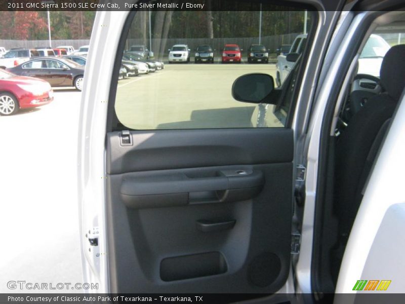 Pure Silver Metallic / Ebony 2011 GMC Sierra 1500 SLE Crew Cab