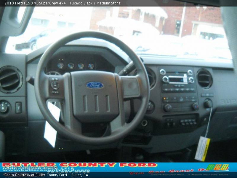 Tuxedo Black / Medium Stone 2010 Ford F150 XL SuperCrew 4x4
