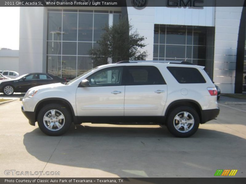 White Diamond Tintcoat / Light Titanium 2011 GMC Acadia SL