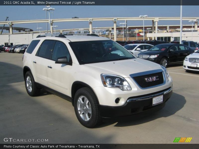 White Diamond Tintcoat / Light Titanium 2011 GMC Acadia SL