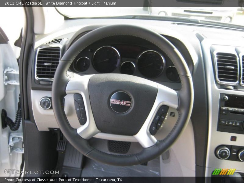 White Diamond Tintcoat / Light Titanium 2011 GMC Acadia SL