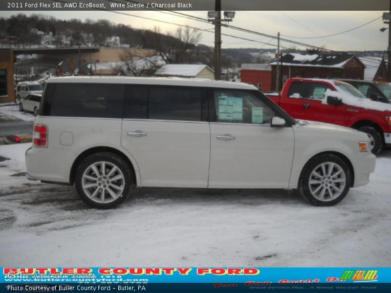 White Suede / Charcoal Black 2011 Ford Flex SEL AWD EcoBoost