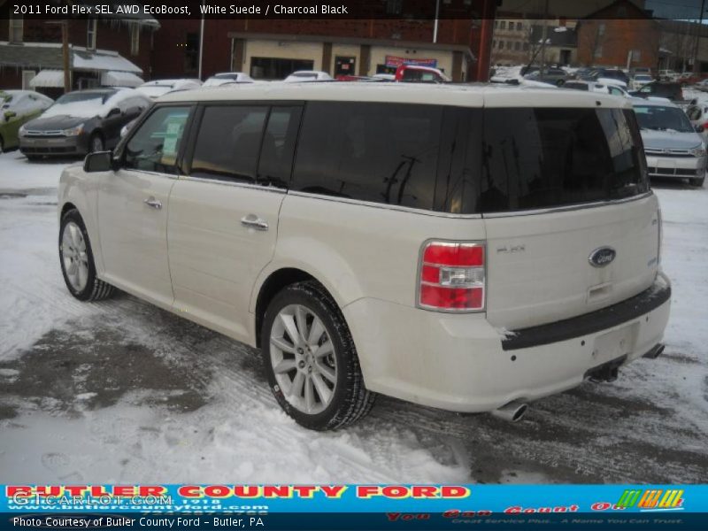 White Suede / Charcoal Black 2011 Ford Flex SEL AWD EcoBoost