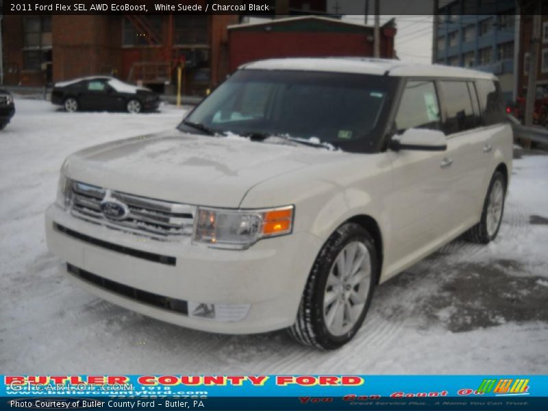 White Suede / Charcoal Black 2011 Ford Flex SEL AWD EcoBoost