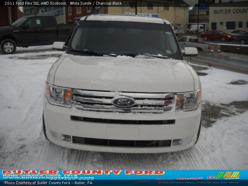 White Suede / Charcoal Black 2011 Ford Flex SEL AWD EcoBoost