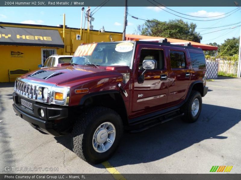 Red Metallic / Wheat 2004 Hummer H2 SUV