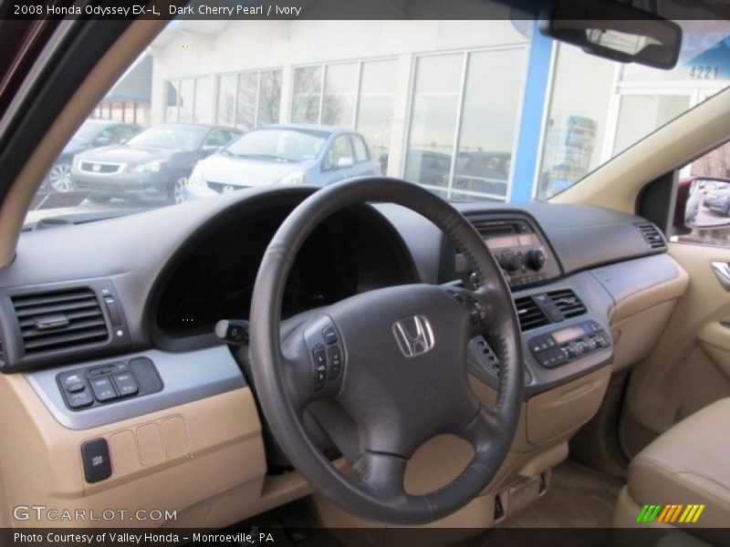 Dark Cherry Pearl / Ivory 2008 Honda Odyssey EX-L