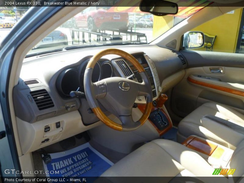 Breakwater Blue Metallic / Ivory 2004 Lexus RX 330