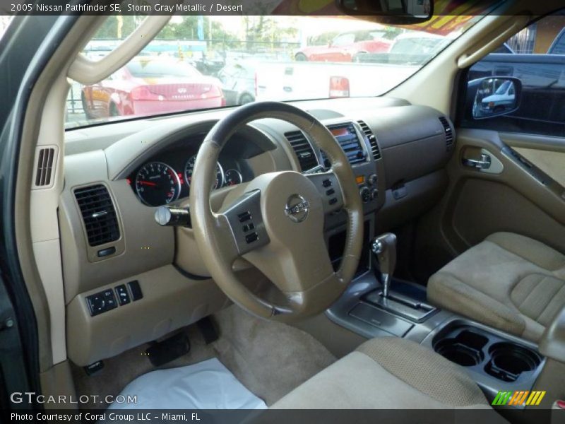 Storm Gray Metallic / Desert 2005 Nissan Pathfinder SE