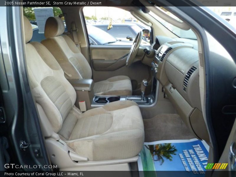 Storm Gray Metallic / Desert 2005 Nissan Pathfinder SE