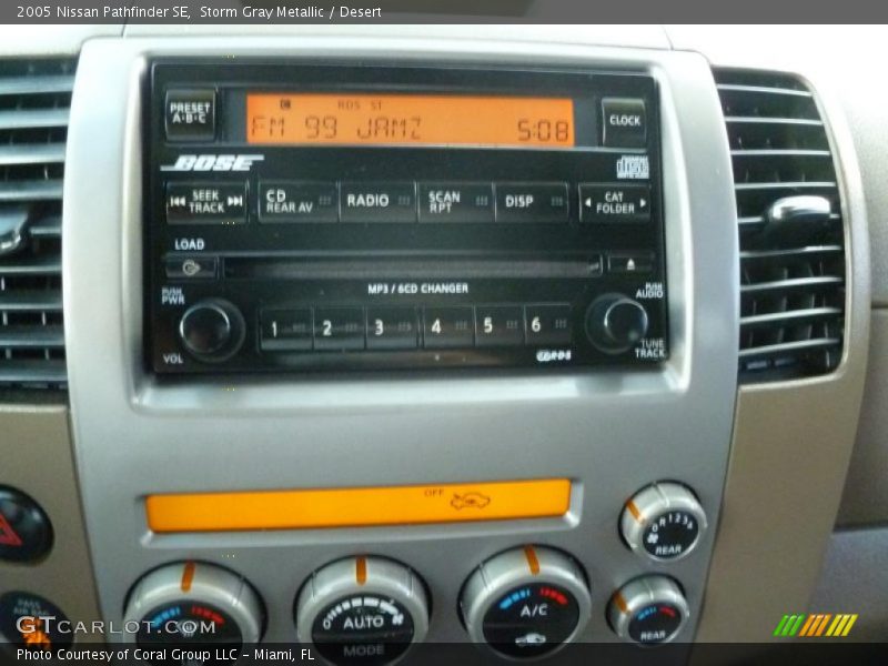 Storm Gray Metallic / Desert 2005 Nissan Pathfinder SE