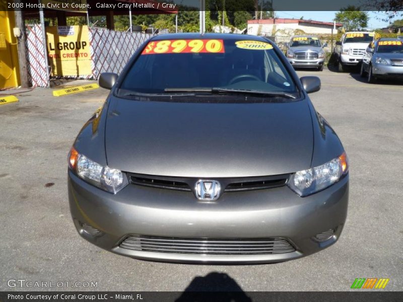 Galaxy Gray Metallic / Gray 2008 Honda Civic LX Coupe