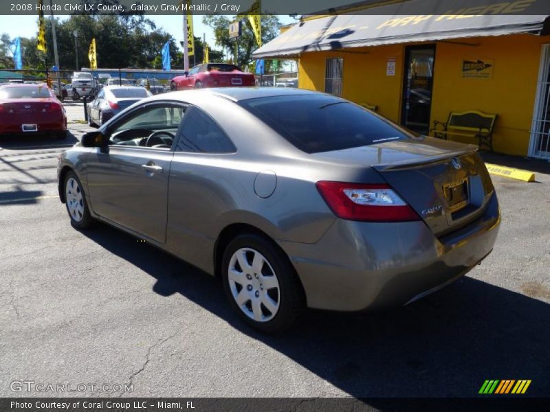 Galaxy Gray Metallic / Gray 2008 Honda Civic LX Coupe