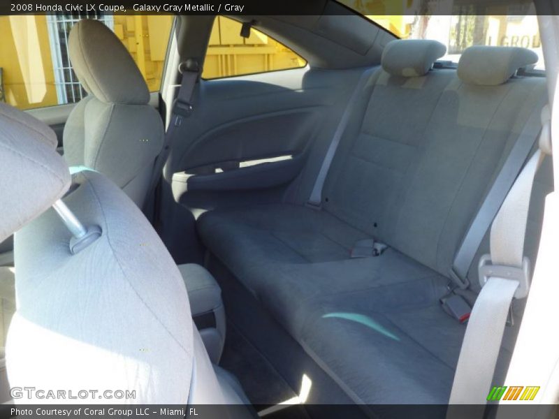 Galaxy Gray Metallic / Gray 2008 Honda Civic LX Coupe