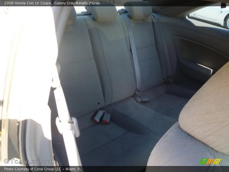 Galaxy Gray Metallic / Gray 2008 Honda Civic LX Coupe