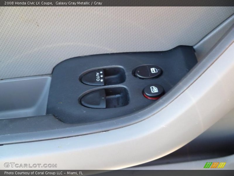 Galaxy Gray Metallic / Gray 2008 Honda Civic LX Coupe