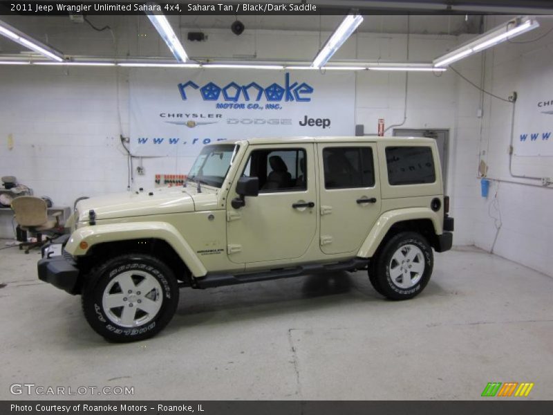 Sahara Tan / Black/Dark Saddle 2011 Jeep Wrangler Unlimited Sahara 4x4