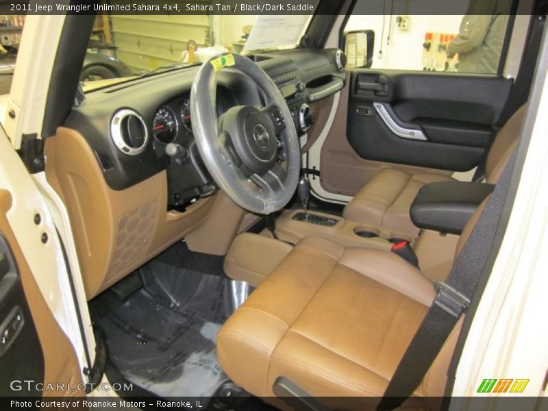  2011 Wrangler Unlimited Sahara 4x4 Black/Dark Saddle Interior