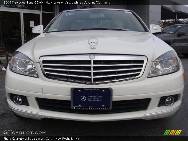 Arctic White / Savanna/Cashmere 2008 Mercedes-Benz C 300 4Matic Luxury