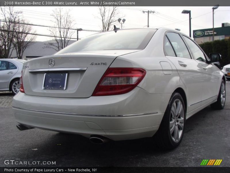 Arctic White / Savanna/Cashmere 2008 Mercedes-Benz C 300 4Matic Luxury