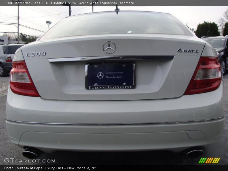 Arctic White / Savanna/Cashmere 2008 Mercedes-Benz C 300 4Matic Luxury