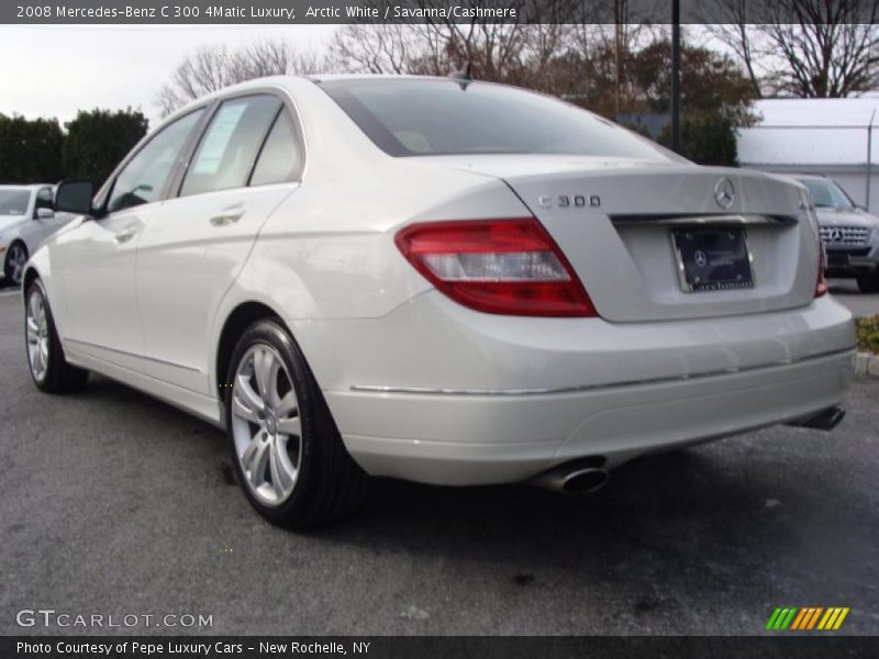 Arctic White / Savanna/Cashmere 2008 Mercedes-Benz C 300 4Matic Luxury