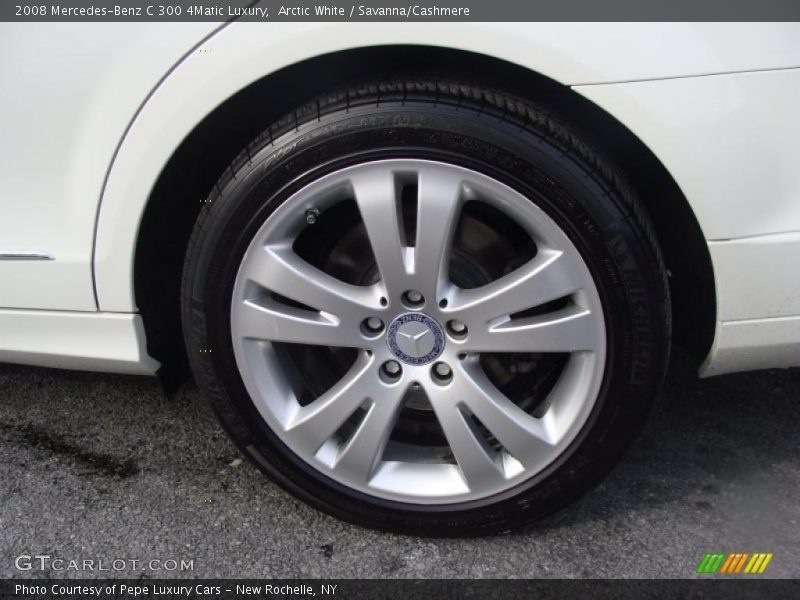Arctic White / Savanna/Cashmere 2008 Mercedes-Benz C 300 4Matic Luxury