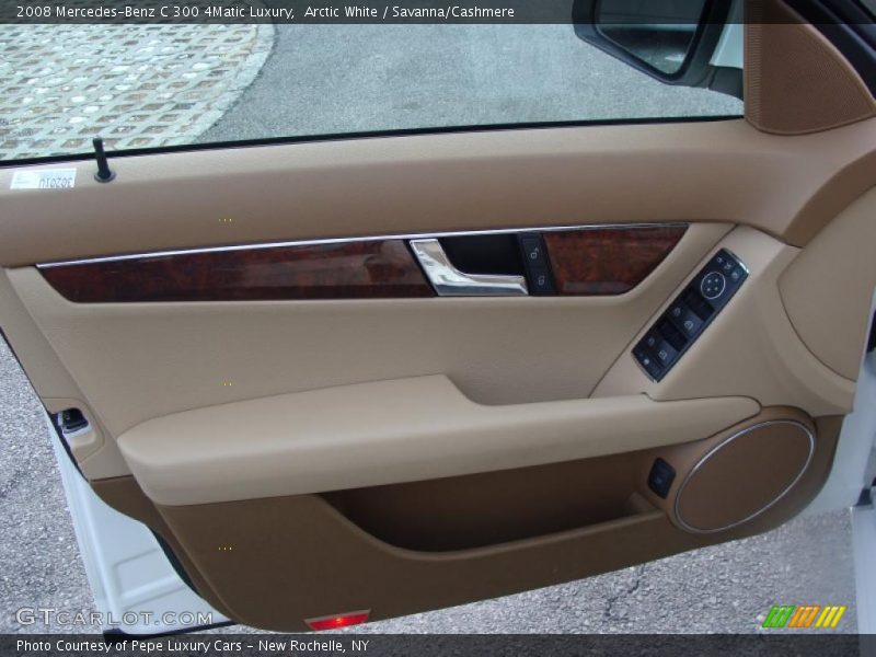 Arctic White / Savanna/Cashmere 2008 Mercedes-Benz C 300 4Matic Luxury