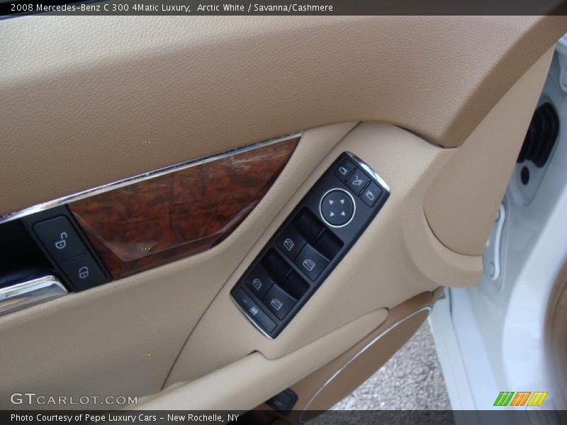 Arctic White / Savanna/Cashmere 2008 Mercedes-Benz C 300 4Matic Luxury