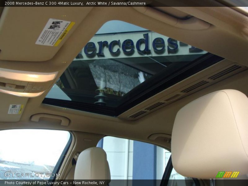 Arctic White / Savanna/Cashmere 2008 Mercedes-Benz C 300 4Matic Luxury