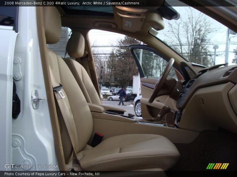 Arctic White / Savanna/Cashmere 2008 Mercedes-Benz C 300 4Matic Luxury