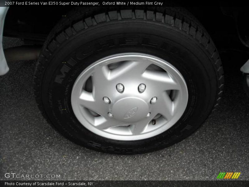 Oxford White / Medium Flint Grey 2007 Ford E Series Van E350 Super Duty Passenger