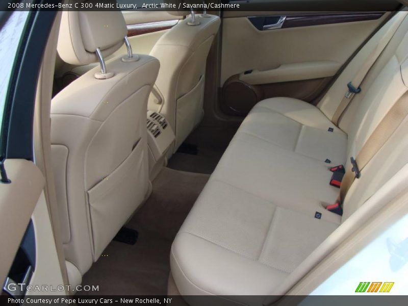Arctic White / Savanna/Cashmere 2008 Mercedes-Benz C 300 4Matic Luxury