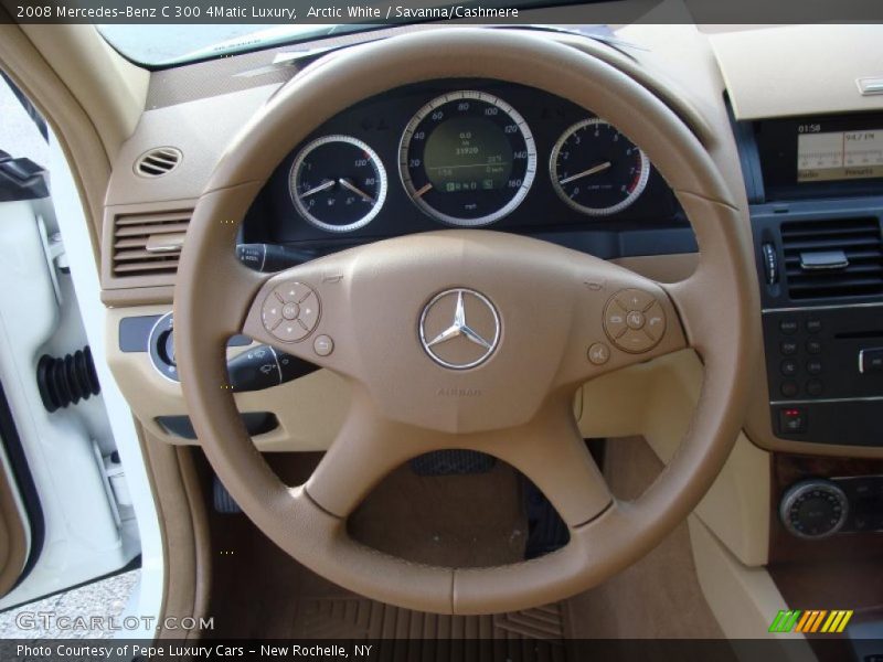 Arctic White / Savanna/Cashmere 2008 Mercedes-Benz C 300 4Matic Luxury