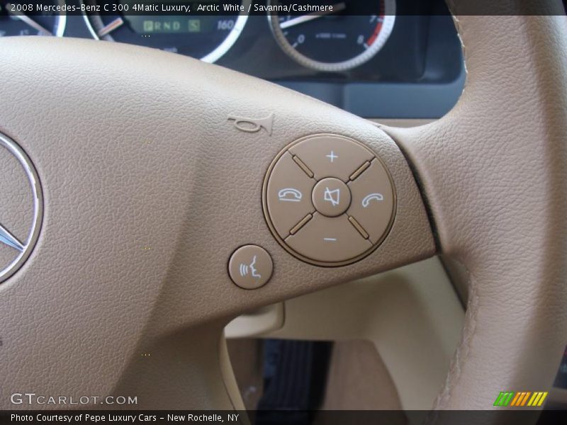 Arctic White / Savanna/Cashmere 2008 Mercedes-Benz C 300 4Matic Luxury