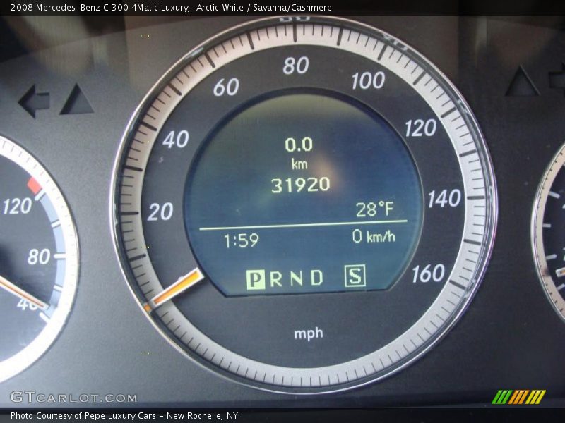 Arctic White / Savanna/Cashmere 2008 Mercedes-Benz C 300 4Matic Luxury