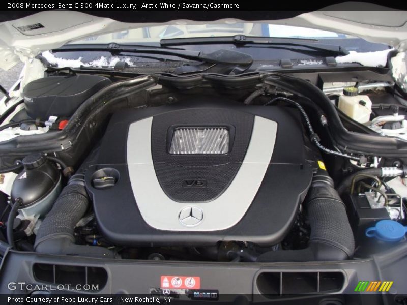 Arctic White / Savanna/Cashmere 2008 Mercedes-Benz C 300 4Matic Luxury