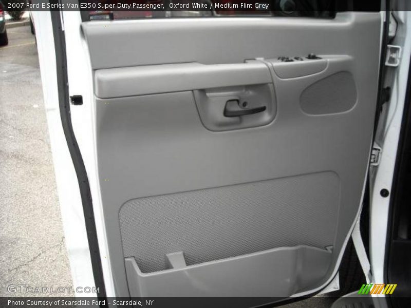 Oxford White / Medium Flint Grey 2007 Ford E Series Van E350 Super Duty Passenger