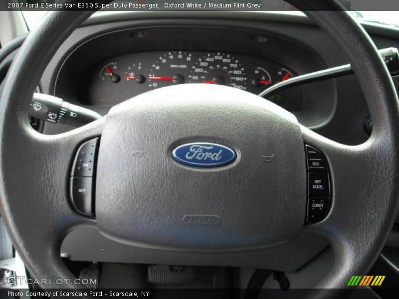 Oxford White / Medium Flint Grey 2007 Ford E Series Van E350 Super Duty Passenger