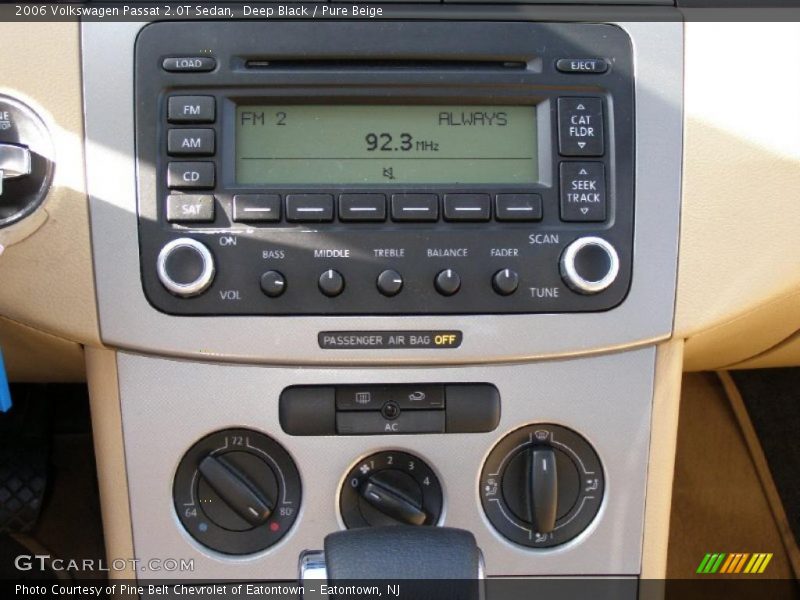 Deep Black / Pure Beige 2006 Volkswagen Passat 2.0T Sedan