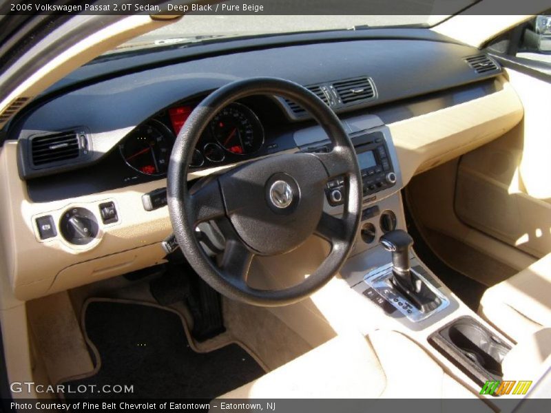 Deep Black / Pure Beige 2006 Volkswagen Passat 2.0T Sedan