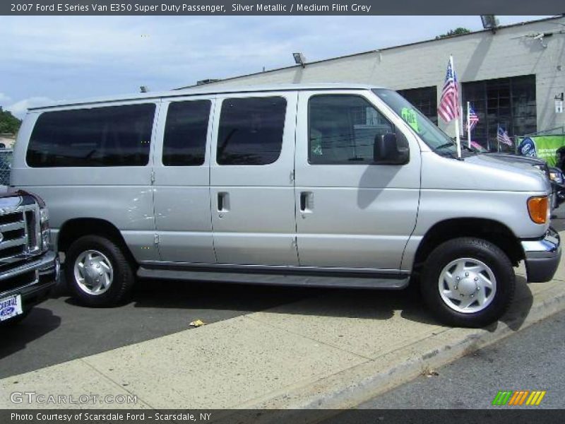 Silver Metallic / Medium Flint Grey 2007 Ford E Series Van E350 Super Duty Passenger