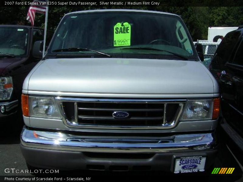 Silver Metallic / Medium Flint Grey 2007 Ford E Series Van E350 Super Duty Passenger