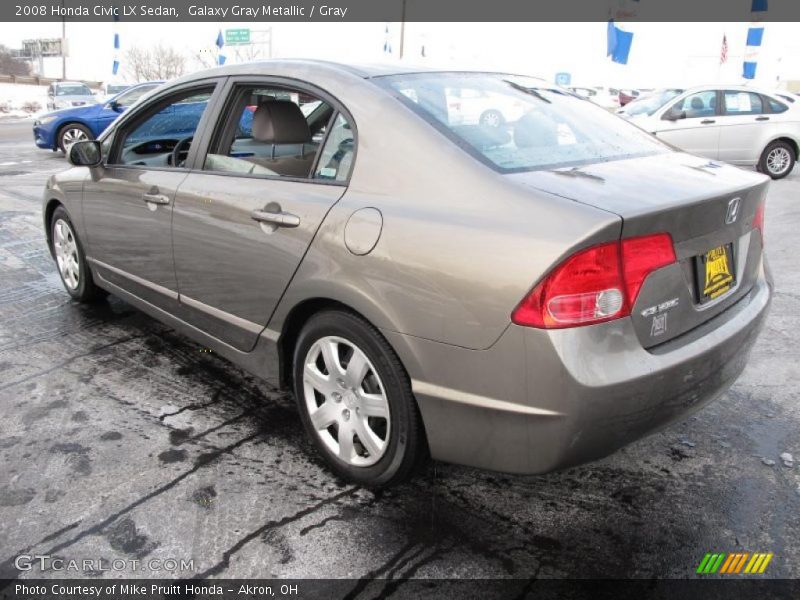 Galaxy Gray Metallic / Gray 2008 Honda Civic LX Sedan